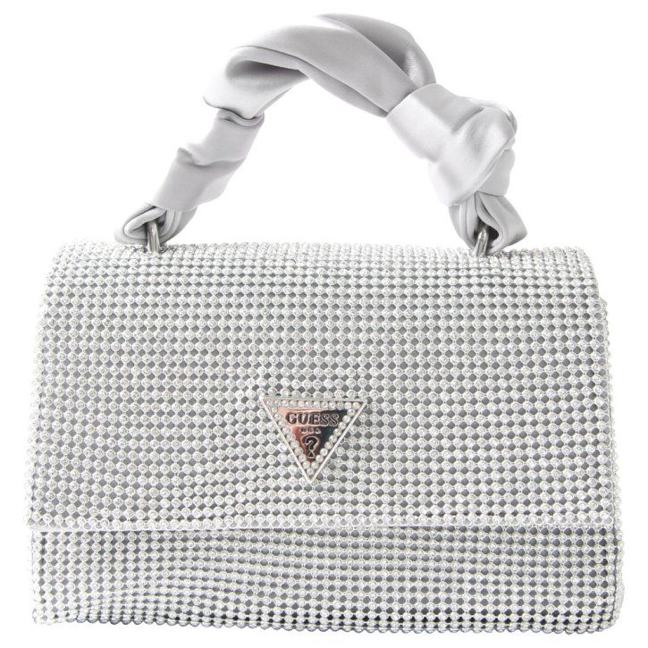 Guess Lua Top Handle Handtasche XS silver