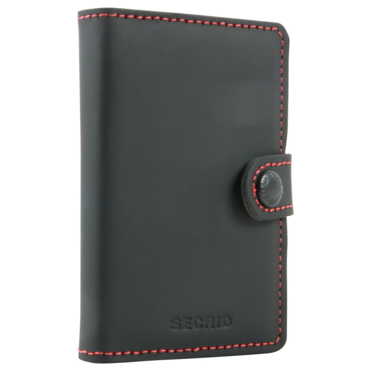 Secrid Miniwallet matte black & red