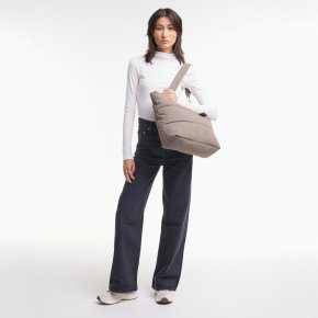 GOTBAG. Puffer Tote Bag monochrome oyster