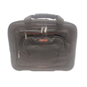  AT WORK Rolling Tote 15.6" black/orange