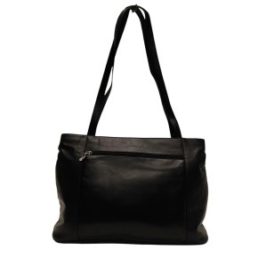 PAVINI Shopper Leder schwarz