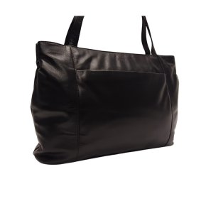 PAVINI Shopper Leder schwarz