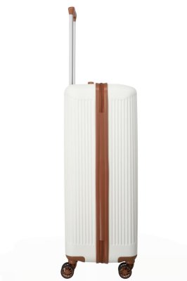 Travelite BALI Trolley 4w L weiss/cognac