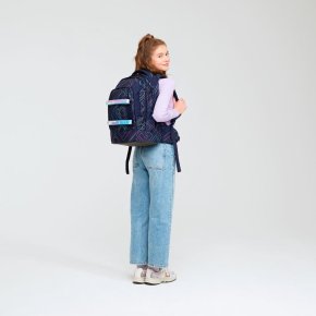 Satch Pack Schulrucksack purple laser