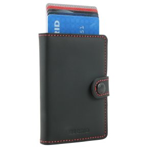 Secrid Miniwallet matte black & red