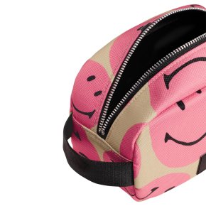 WOUF SMILEY pink toiletry bag