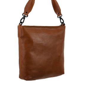 Saccoo Foggia Schultertasche cognac